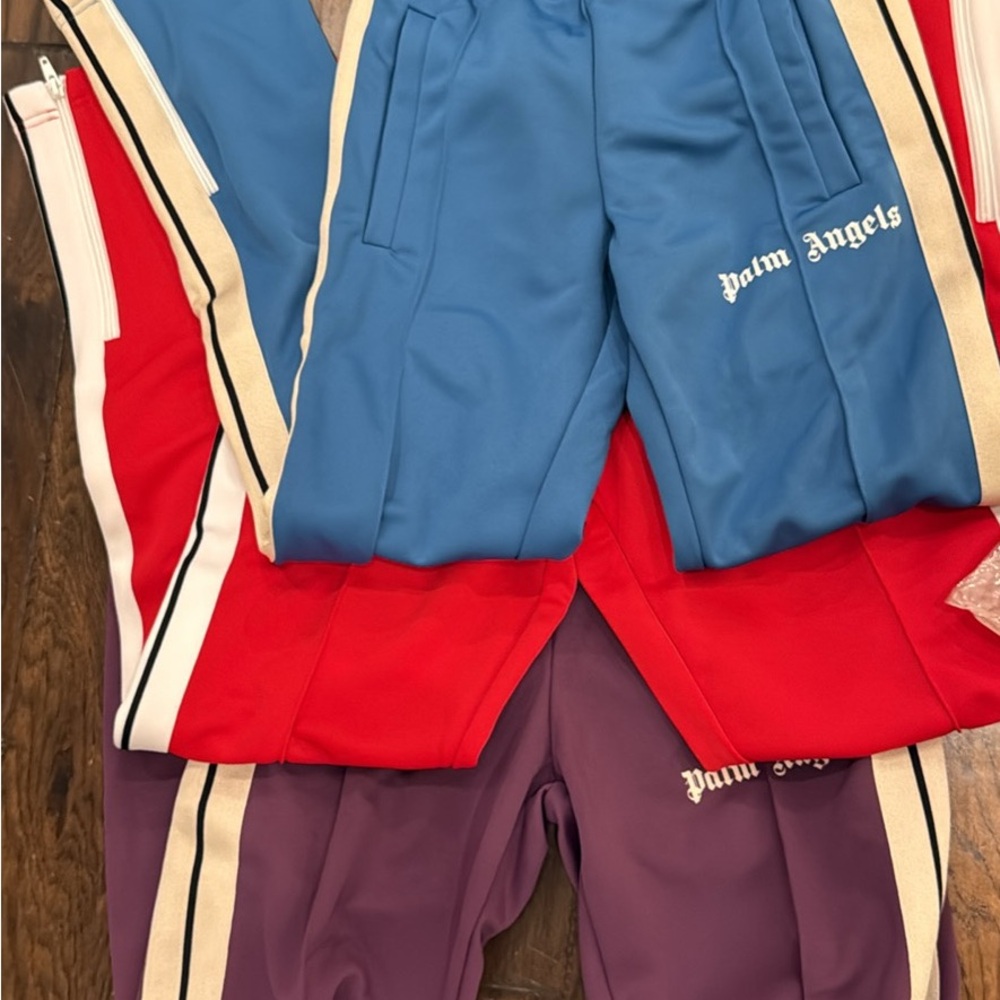 Palm Angels women’s Track Pants - Blue, Red, Purple